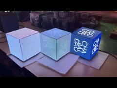 Esposizione 5sides del cubo che mostra il bordo del LED Advertsing