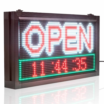 5000cd/m2 lo scorrimento programmabile LED firma P10 APERTO per la pubblicità del negozio
