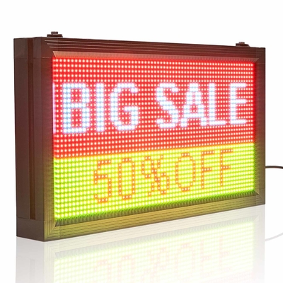 5000cd/m2 lo scorrimento programmabile LED firma P10 APERTO per la pubblicità del negozio