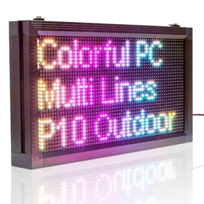 Il messaggio facente scorrere programmabile APERTO dell'esposizione LED del negozio firma P10RGB impermeabile