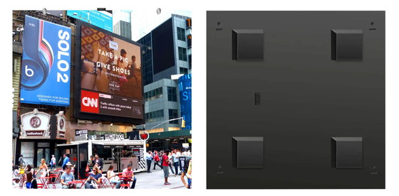 Front Service Screen Outdoor LED che annuncia il modulo dell'esposizione P8RGB 320X320MM