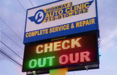 Segnali esterni a LED per la pubblicità dei negozi, P5RGB schermo a LED impermeabile per la visualizzazione video