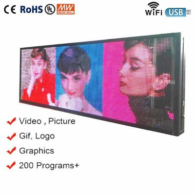 Segni dell'esposizione della finestra di colore pieno LED di P10 P5 RGB per la pubblicità di Windows del negozio