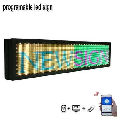 La finestra di automobile principale programmabile di USB WiFi del tabellone di 7 colori ha condotto l'esposizione