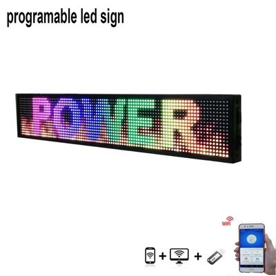 P5 dell'interno a 40*8 pollici di scorrimento LED della finestra dei segni programmabili dell'esposizione