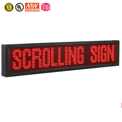 segni facenti scorrere programmabili di 10mm LED, colore rosso che fa scorrere l'esposizione di LED del testo