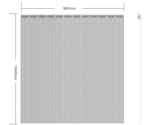 Lo schermo trasparente di SMD2121 LED, P6.5mm vede attraverso il pannello del LED