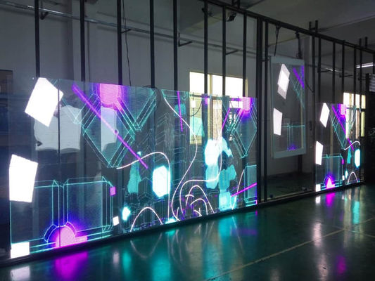 Lo schermo trasparente di P12 LED, 5000cd vede attraverso lo schermo del LED