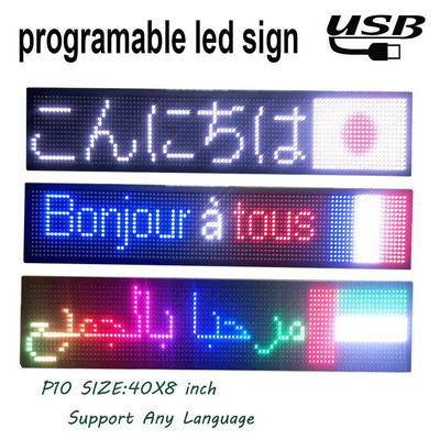segni facenti scorrere programmabili di 320*160mm LED, quadro comandi dell'interno del LED P5