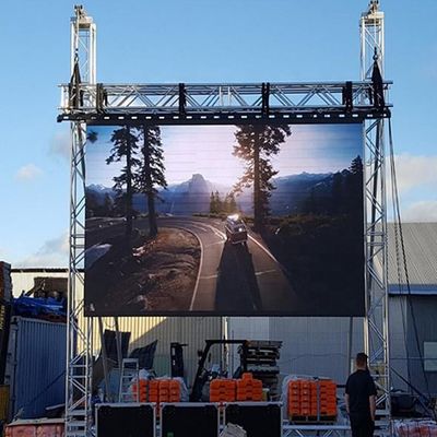 schermo locativo all'aperto di 128x256dots LED, P4.8 che appende l'esposizione di LED