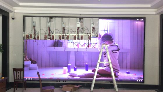 La parete ha riparato l'esposizione ultra esile senza cuciture di P1.5 SMD2121 LED