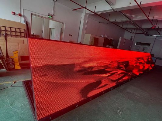 PSE Front Service P10 LED all'aperto rosso che annuncia esposizione con il Governo di alluminio