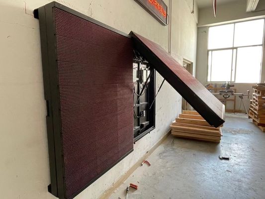 PSE Front Service P10 LED all'aperto rosso che annuncia esposizione con il Governo di alluminio