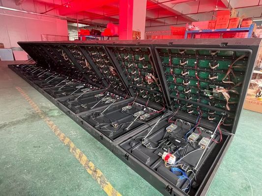 PSE Front Service P10 LED all'aperto rosso che annuncia esposizione con il Governo di alluminio