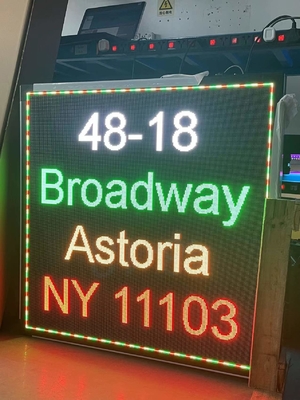 segni all'aperto dell'esposizione della finestra di 5000nits P3 RGB LED con il profilo di alluminio di 768x768mm