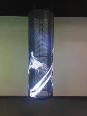 Cilindro P3.9 - esposizione trasparente della stella LED di 7,8 nazioni