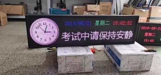 Il contrassegno all'aperto programmabile 64x160 di P6 il RGB IL LED Digital punteggia