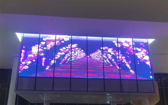 240V trasparenti vedono attraverso il pannello 12m del LED per le campagne di marketing