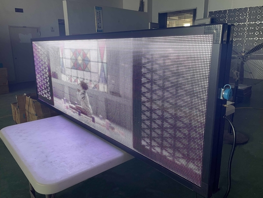Video installazione programmabile 600w della finestra del bordo P10 del segno del LED
