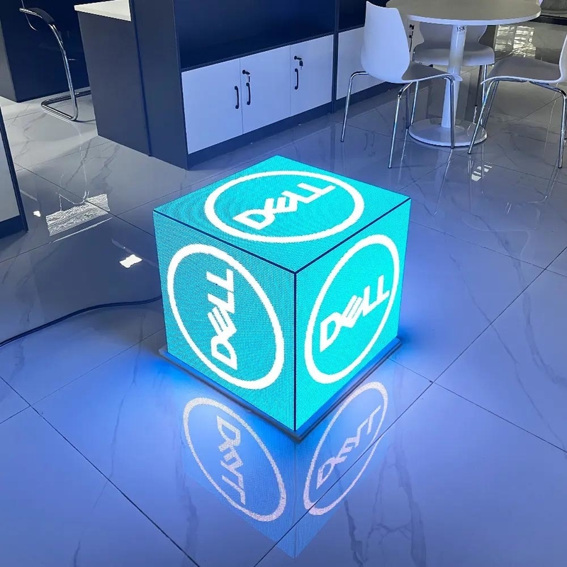 P2.5 Decorazione di negozi segnali di vetrina a led angolo di visione ampio