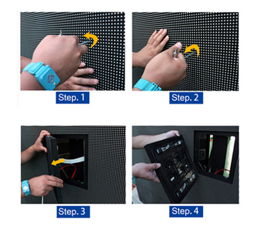 Colorlight Control System Front Service LED Screen with 1640x1160mm Size and SMD1921 Dot