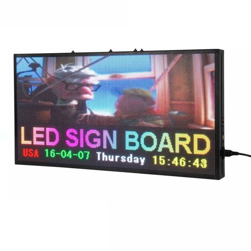 Il segno dell'interno del testo di scorrimento LED di colore pieno visualizza 96*384cm con luminosità regolabile