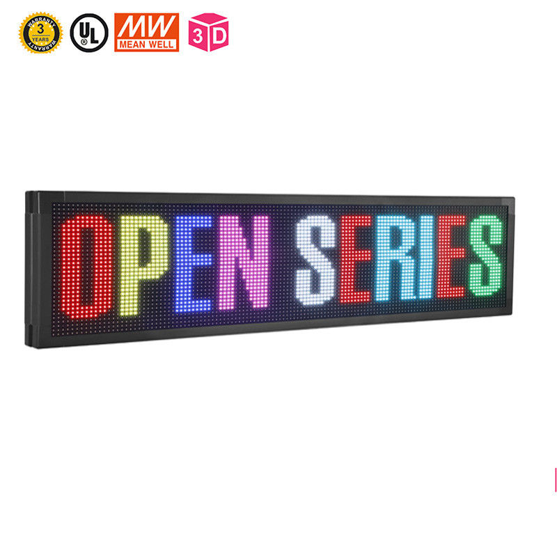 Uno scorrimento programmabile LED di 7 colori firma il segno programmabile di 10mm Wifi LED