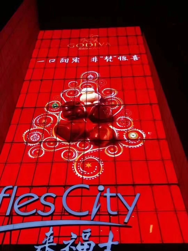 Visualizzazione trasparente P3.91 di Front Lighting Led See Through per la video manifestazione